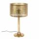 Lampe de Table Barun Dutchbone Eclairage d'Appoint Luminaire d'Ambiance en Fonte d'Aluminium Laiton 28x51x51cm