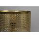 Lampe de Table Barun Dutchbone Eclairage d'Appoint Luminaire d'Ambiance en Fonte d'Aluminium Laiton 28x51x51cm