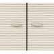 Cabinet Morning Zuiver Gris Meuble TV 2 Portes Acier, Bois et Rotin Buffet de Rangement Bahut 45x70x108cm