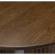 Table Dean Dutchbone Table de Salle à Manger Ovale Chêne Finition Foncée Design Rétro 76x90x220cm