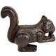 Ecureuil en Fonte Marron Animal à Poser Décoration de Jardin Statuette Extérieure 5,5x11,5x14cm