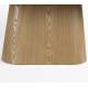 Table Almira Woody Table de Salle à Manger Ovale en Bois et Effet Marbre Finition Chêne Clair Design Seventies 77x90x200cm
