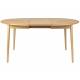 Table à Manger Twist Zuiver Table de Repas Extensible Ronde avec Rallonge Bois Couleur Naturelle 76x120x160cm