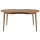 Table à Manger Twist Zuiver Table de Repas Extensible Ronde avec Rallonge Bois Couleur Noyer 76x120x160cm