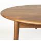 Table à Manger Twist Zuiver Table de Repas Extensible Ronde avec Rallonge Bois Couleur Noyer 76x120x160cm