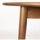 Table à Manger Twist Zuiver Table de Repas Extensible Ronde avec Rallonge Bois Couleur Noyer 76x120x160cm