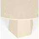 Table Ronde Pilar Console Zuiver Bois Beige 76x100x100cm
