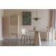 Table Ronde Pilar Console Zuiver Bois Beige 76x100x100cm