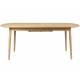 Table Twist Zuiver Table à Manger Ovale Extensible Table de Repas avec Rallonge Bois Couleur Naturelle 76x90x240cm