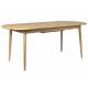 Table Twist Zuiver Table à Manger Ovale Extensible Table de Repas avec Rallonge Bois Couleur Naturelle 76x90x240cm