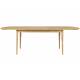 Table Twist Zuiver Table à Manger Ovale Extensible Table de Repas avec Rallonge Bois Couleur Naturelle 76x90x240cm