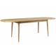 Table Twist Zuiver Table à Manger Ovale Extensible Table de Repas avec Rallonge Bois Couleur Naturelle 76x90x240cm
