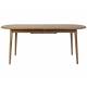 Table Twist Zuiver Table à Manger Ovale Extensible Table de Repas avec Rallonge Bois Couleur Noyer 76x90x240cm