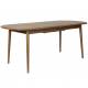 Table Twist Zuiver Table à Manger Ovale Extensible Table de Repas avec Rallonge Bois Couleur Noyer 76x90x240cm