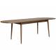 Table Twist Zuiver Table à Manger Ovale Extensible Table de Repas avec Rallonge Bois Couleur Noyer 76x90x240cm