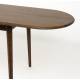 Table Twist Zuiver Table à Manger Ovale Extensible Table de Repas avec Rallonge Bois Couleur Noyer 76x90x240cm