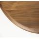 Table Twist Zuiver Table à Manger Ovale Extensible Table de Repas avec Rallonge Bois Couleur Noyer 76x90x240cm