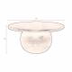 Table Basse Oblivian Dutchbone Table de Salon Ronde en Manguier Guéridon Sellette d'Appoint 35x70x70cm
