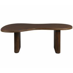 Table de Salon Tilon Dutchbone Table Basse en Manguier Guéridon Forme Asymétrique 40x60x110cm