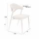 Lot de 2 Chaises Babington Dutchbone Duo de Fauteuils de Table en Bois et Tissu Chiné Marron Assises Rétro 56,5x58x80,5cm