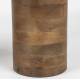 Table de Salon Peli Woody Table Basse Manguier et Marbre Sellette Forme Haricot Design 39x48x84cm