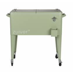 Glacière à Roulettes Be Cool Zuiver Vert en Polypropylène et Métal 47,5x86,5x91,5cm