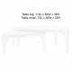 Duo de Tables Basses Isla Zuiver Tables Basses Gigognes en Hévéa et Placage Noyer Consoles Triangulaires 36x60x110cm