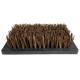 Brosse Pour Gratte-pied Support Rectangulaires Avec Poils en Coco et Caoutchouc Frottoir à Pieds 4,7x10x19,8cm