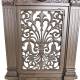 Fontaine de Jardin à Poser Source en Fonte d'Aluminium Marron et Robinet Laiton Décoration de Jardin 35x40x83cm