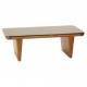Table Basse Dabo Athezza Table à Manger en Bois et Pierre Naturelle 40x65x120cm