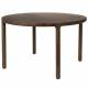 Table de Repas Storm Zuiver Table de Salle à Manger Ronde Bois Couleur Noyer Design 75x128x128cm