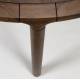 Table de Repas Storm Zuiver Table de Salle à Manger Ronde Bois Couleur Noyer Design 75x128x128cm