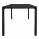 Table de Repas Storm Zuiver Table de Salle à Manger Rectangulaire Bois Couleur Noire 75x90x160cm