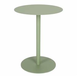 Bout de Canapé Rond Snow Outdoor Zuiver Sellette Table d'Appoint Extérieure Acier Inoxydable Vert 35x35x45cm