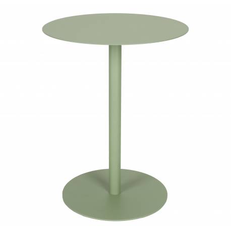 Bout de Canapé Rond Snow Outdoor Zuiver Sellette Table d'Appoint Extérieure Acier Inoxydable Vert 35x35x45cm