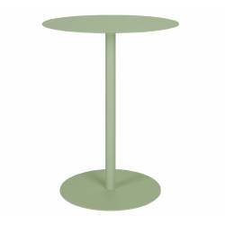 Table de Bistrot Ronde Snow Outdoor Zuiver Table à Manger Extérieure en Acier Inoxydable Vert 57x57x75cm