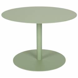 Bout de Canapé Rond Snow Outdoor Zuiver Console Table Basse d'Appoint Extérieure Acier Inoxydable Vert 40x60x60cm