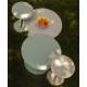 Bout de Canapé Rond Snow Outdoor Zuiver Sellette Table d'Appoint Extérieure Acier Inoxydable Beige 35x35x45cm
