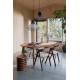Table Twist Zuiver Table à Manger Ovale Extensible Table de Repas avec Rallonge Bois Couleur Noyer 76x90x240cm