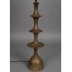 Lampe de Table Cath Dutchbone Lampe sur Pied en Manguier Luminaire Abat-jour Tissu Ecru 34x34x90cm