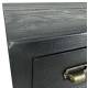 Chiffonnier en Bois Noir SIX Dutchbone Commode à 12 Tiroirs Semainier Bahut Rangement Grainetier Meuble à Chaussures 40x84x150cm
