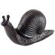 Statuette Escargot Décoratif à Poser en Fonte Patinée Marron 9,5x9,5x19cm