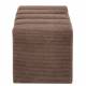 Banc Melvin Athezza Banquette Velours Côtelé Taupe Bout de Lit Seventies 42x42x98cm