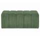 Banc Melvin Athezza Banquette Velours Côtelé Vert Bout de Lit Seventies 42x42x98cm