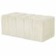 Banc Melvin Athezza Banquette Velours Côtelé Creme Bout de Lit Seventies 42x42x98cm