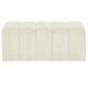 Banc Melvin Athezza Banquette Velours Côtelé Creme Bout de Lit Seventies 42x42x98cm