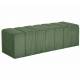 Banc Melvin GM Athezza Banquette Velours Côtelé Vert Bout de Lit Seventies 42x42x139cm