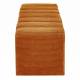 Banc Melvin GM Athezza Banquette Velours Côtelé Miel Bout de Lit Seventies 42x42x139cm