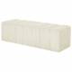 Banc Melvin GM Athezza Banquette Velours Côtelé Creme Bout de Lit Seventies 42x42x139cm