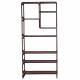 Etagère Dallas Athezza Bibliothèque En Acier Bordeaux Meuble de Rangement 7 Plateaux 30x82x180cm